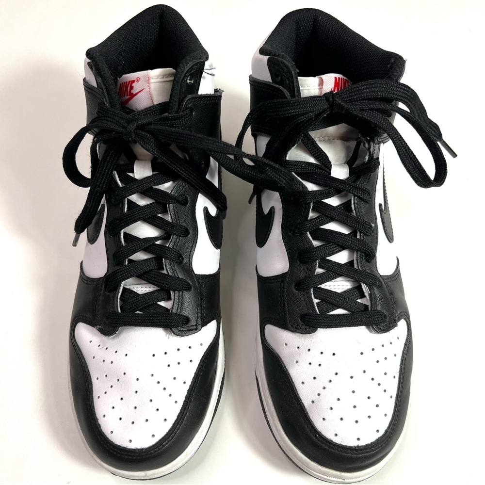 Nike Dunk High Sneakers White Black Size 8.5 - Picture 5 of 15